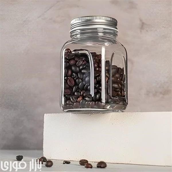 جا ادویه شیشه ای درب دار سایز 9*14 برند : کندی