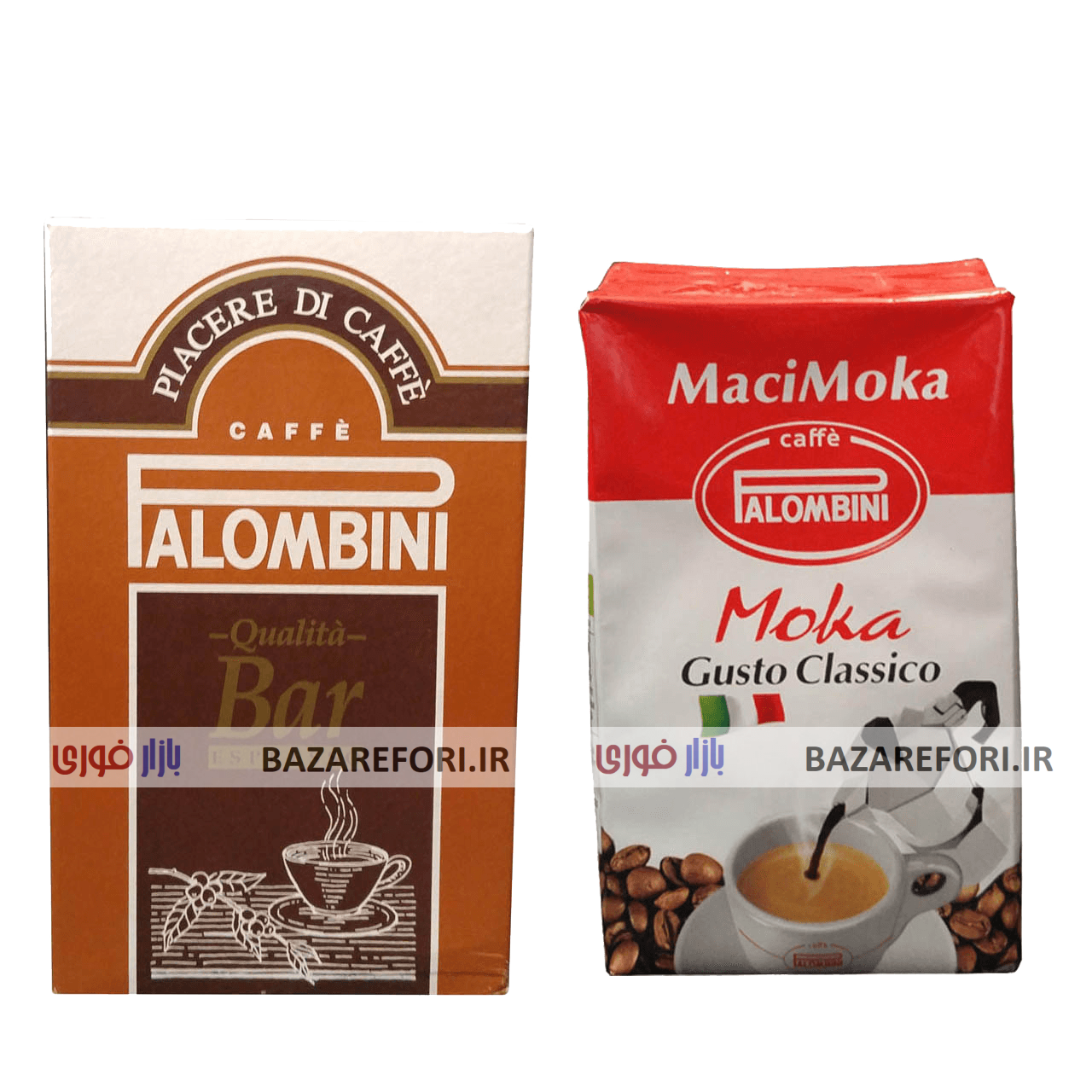 پودر قهوه پالومبینی مدل MaciMoka به همراه پودر قهوه پالومبینی مدل Bar Espresso