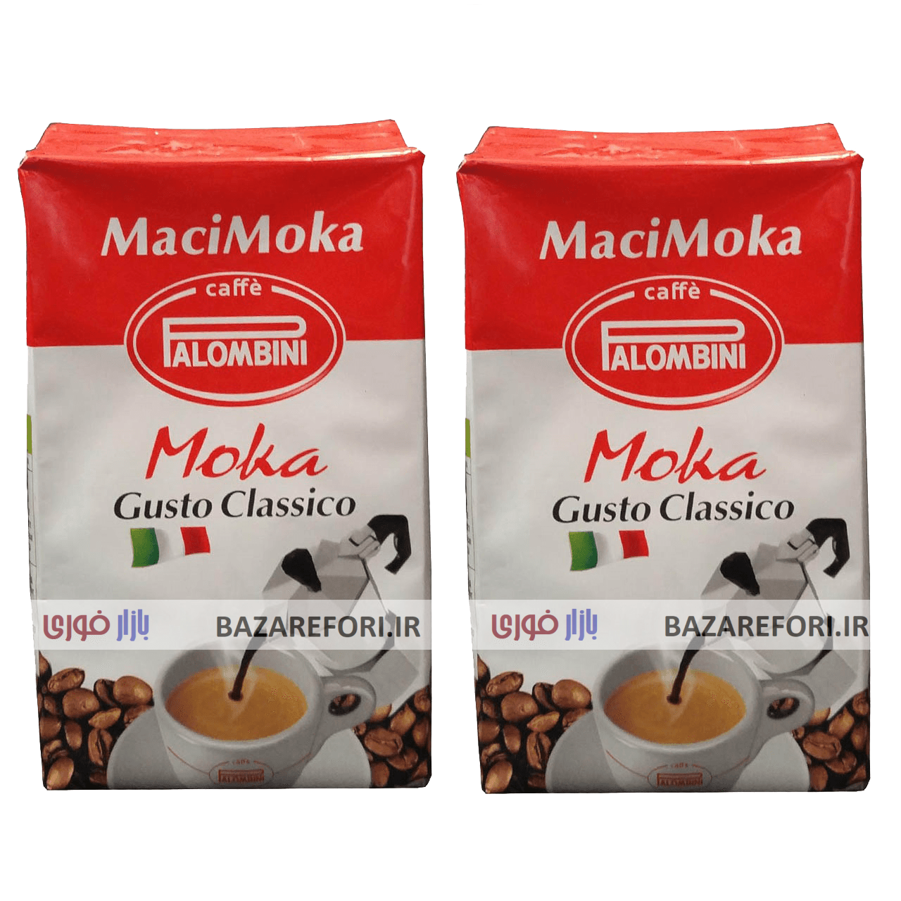 قهوه آسیاب شده پالومبینی مدل Macimoka بسته دو عددی