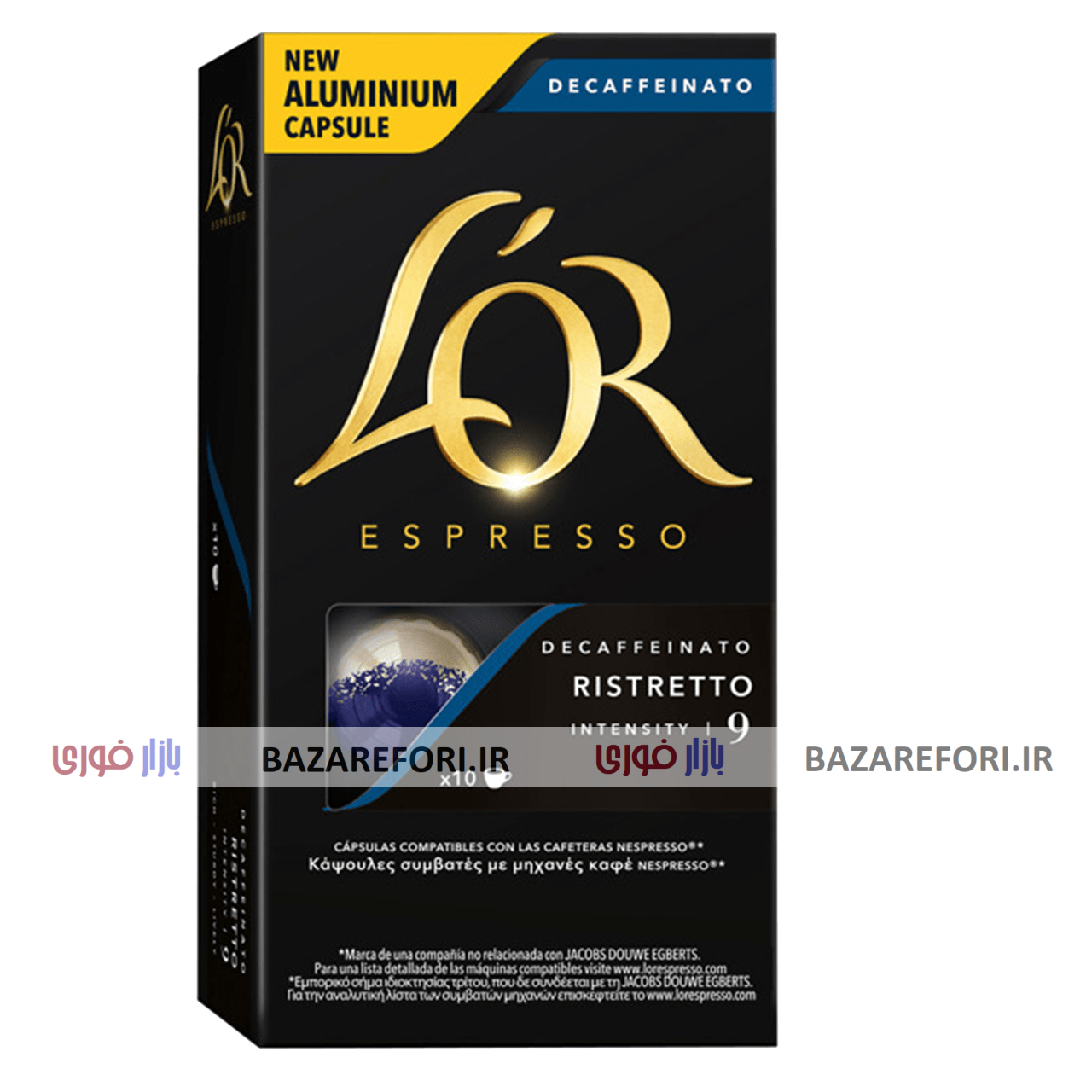 کپسول قهوه لور مدل Ristretto Decaffeinato
