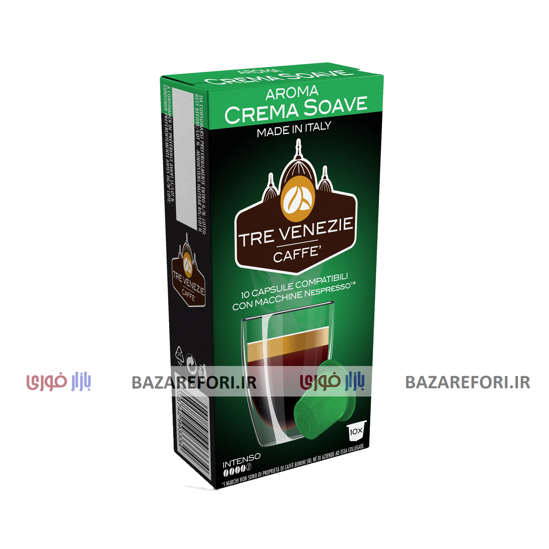 کپسول قهوه ترونیز مدل CREMA SOAVE بسته 10 عددی