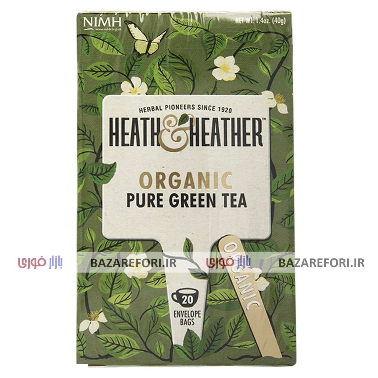 بسته دمنوش هیت و هیتر مدل Organic Pure Green Tea